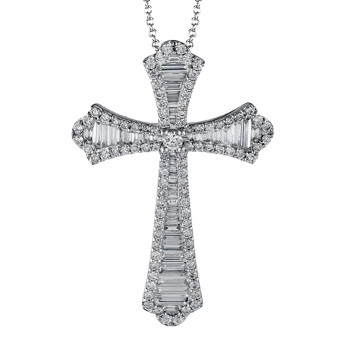 2/3 CTW Diamond Cross Pendant in 14K Gold & 18K Gold