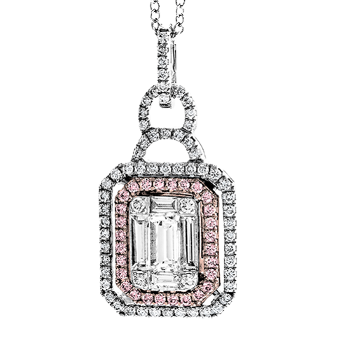 2/5 CTW Emerald Diamond Pendant in 14K and 18K Gold