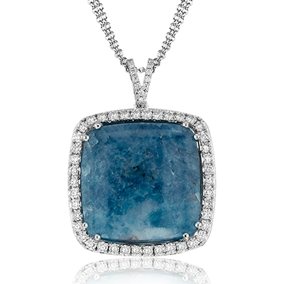 Color Gemstone Pendant in 14K Gold and 18K Gold