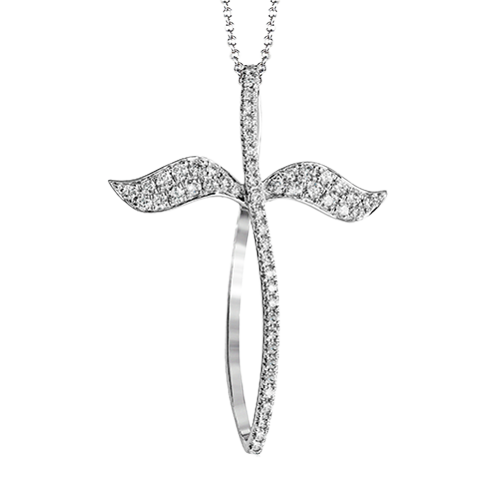 2/5 CTW Diamond Cross Pendant in 14K Gold & 18K Gold