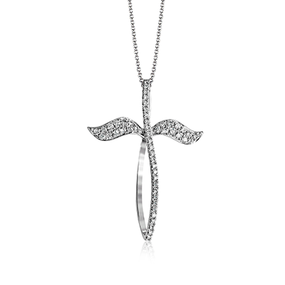 2/5 CTW Diamond Cross Pendant in 14K Gold & 18K Gold