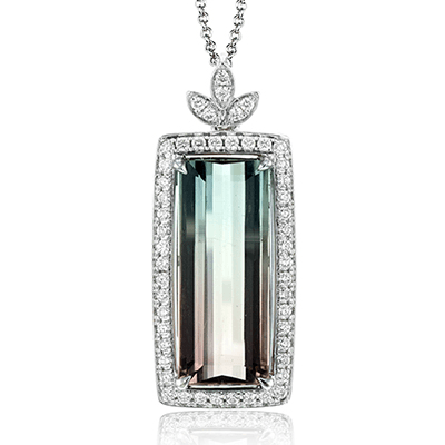 Emerald Color Pendant in 14K Gold & 18K Gold