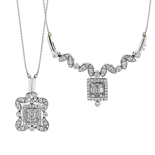 1/8 CTW Diamond Pendant in 14K Gold, 18K Gold & Platinum