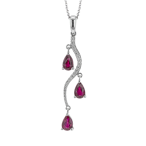 2/5 CTW Pear Diamond Color Pendant in 14K Gold & 18K Gold