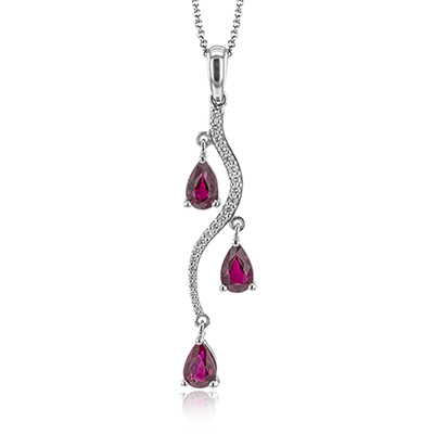 2/5 CTW Pear Diamond Color Pendant in 14K Gold & 18K Gold