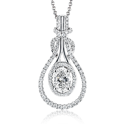1/2 CTW Oval Diamond Pendant in 14K Gold & 18K Gold