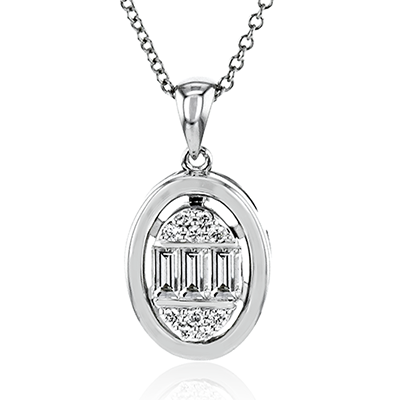 1/4 CTW Oval Diamond Pendant in 14K Gold & 18K Gold