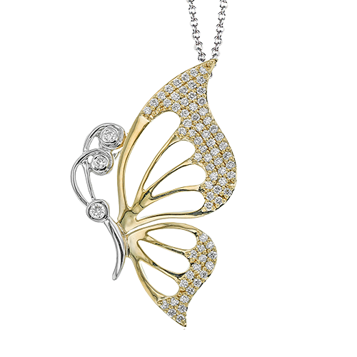 2/5 CTW Diamond Pendant in 14K Gold & 18K Gold Two-Tone