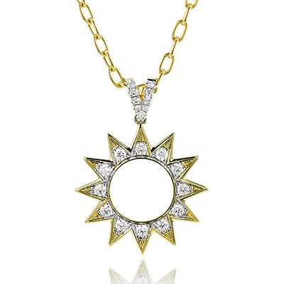 Diamond Fashion Pendant in 14K Gold & 18K Gold