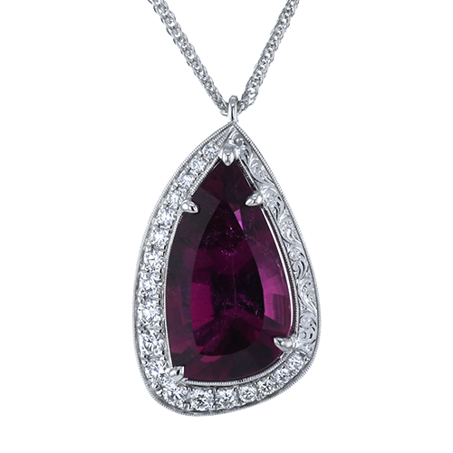 Color Gemstone Pendant in 14K Gold & 18K Gold