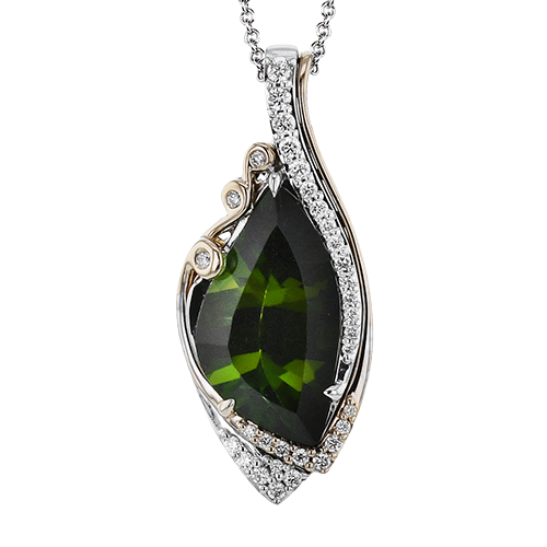 Mixed Metal Color Pendant in 14K Gold & 18K Gold