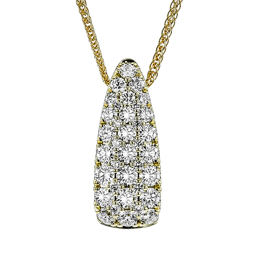 Diamond Pendant in 18K Gold & 14K Gold