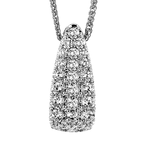 Diamond Pendant in 18K Gold & 14K Gold