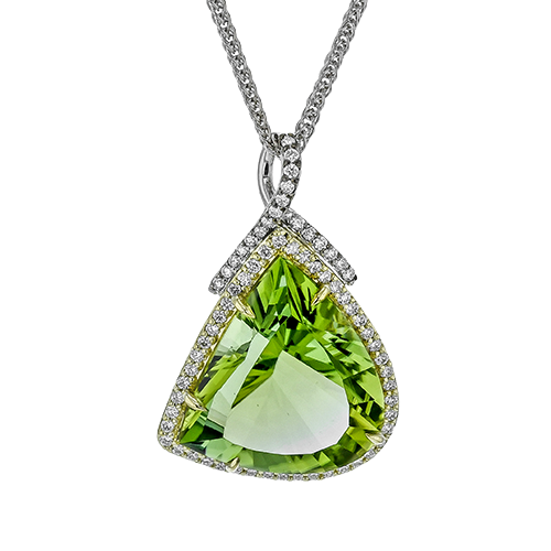 Two-Tone Gold Color Pendant in 14K Gold & 18K Gold