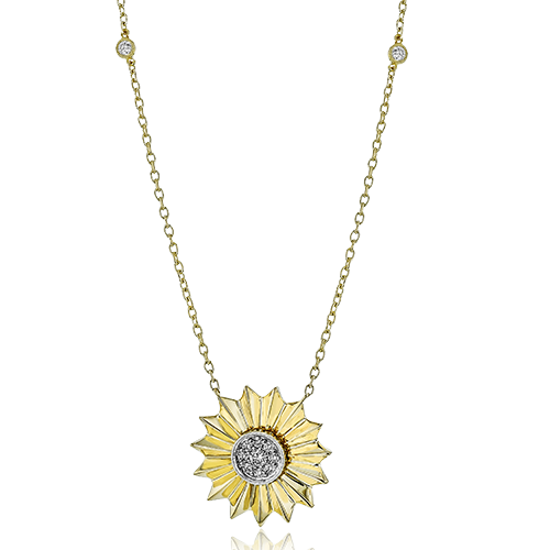 1/5 CTW Diamond Pendant in 14K Gold & 18K Gold Two-Tone Design