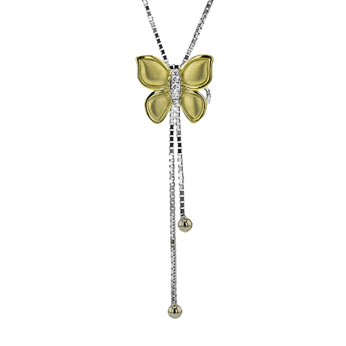 1/20 CTW Diamond Pendant in 14K and 18K Two-Tone Gold