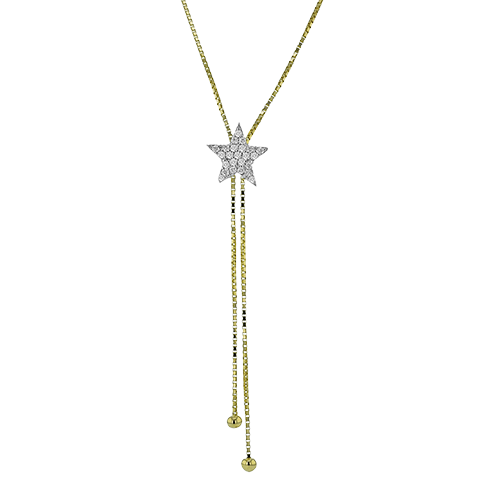 Two-Tone Gold Fashion Pendant in 14K Gold & 18K Gold
