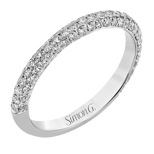 5/8 CTW Diamond Wedding Band in 14K Gold, 18K Gold and Platinum