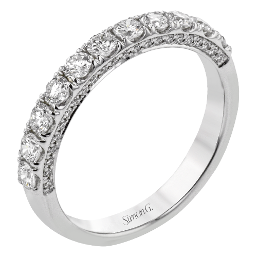 Diamond Engagement Ring Band in 14K Gold, 18K Gold & Platinum