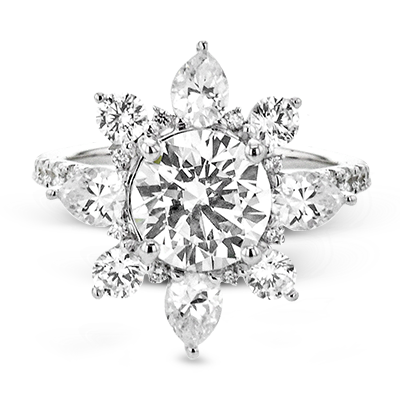 1/2 CTW Round Diamond Engagement Ring in 14K Gold, 18K Gold & Platinum