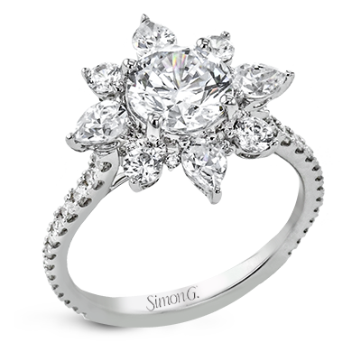 1/2 CTW Round Diamond Engagement Ring in 14K Gold, 18K Gold & Platinum