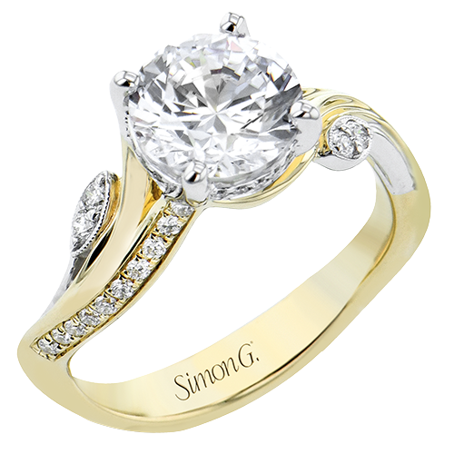 1/5 CTW Round Diamond Semi-Mount Engagement Ring in 14K Gold, 18K Gold & Platinum