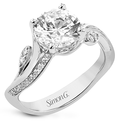 1/5 CTW Round Diamond Semi-Mount Engagement Ring in 14K Gold, 18K Gold & Platinum
