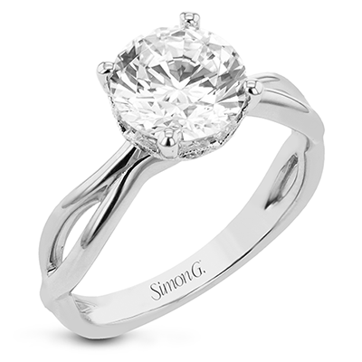 1/100 CTW Round Diamond Semi Engagement Ring in 14K Gold, 18K Gold & Platinum
