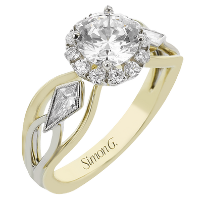 1/5 CTW Round Diamond Engagement Ring in 14K Gold & 18K Gold