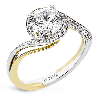 1/6 CTW Round Engagement Ring in 14K Gold, 18K Gold and Platinum