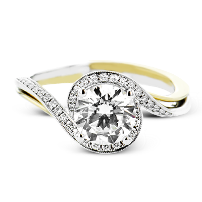 1/6 CTW Round Engagement Ring in 14K Gold, 18K Gold and Platinum