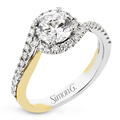 1/3 CTW Round Diamond Engagement Ring in 14K Gold, 18K Gold & Platinum
