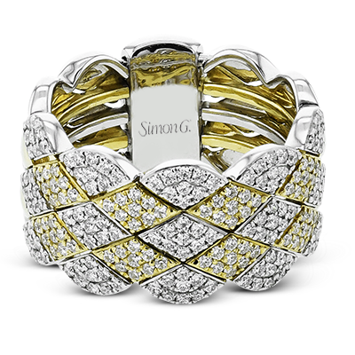 Two-Tone Fashion Right Hand Ring in 14K Gold & 18K Gold