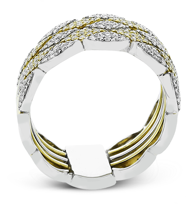 Two-Tone Fashion Right Hand Ring in 14K Gold & 18K Gold