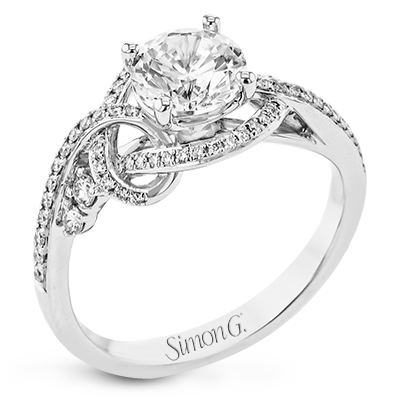 1/4 CTW Round Diamond Engagement Ring in 14K Gold, 18K Gold & Platinum