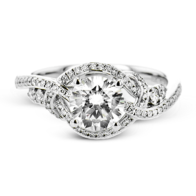 1/4 CTW Round Diamond Engagement Ring in 14K Gold, 18K Gold & Platinum