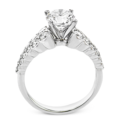 Round Diamond Engagement Ring in 14K Gold & 18K Gold