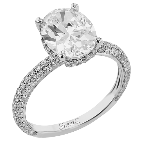 Diamond Engagement Ring in 14K Gold, 18K Gold & PLAT White Gold