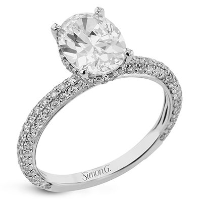 Diamond Engagement Ring in 14K Gold, 18K Gold & PLAT White Gold