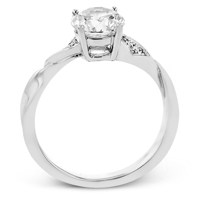 1/20 CTW Diamond Round Semi-Mount Engagement Ring in 14K Gold, 18K Gold & Platinum