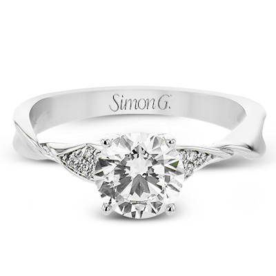 1/20 CTW Diamond Round Semi-Mount Engagement Ring in 14K Gold, 18K Gold & Platinum