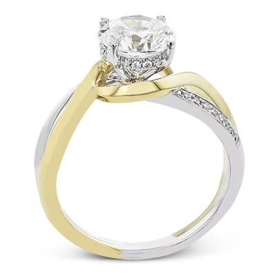 1/8 CTW Round Engagement Ring Setting in 14K Gold, 18K Gold & Platinum