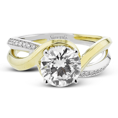 1/8 CTW Round Engagement Ring Setting in 14K Gold, 18K Gold & Platinum