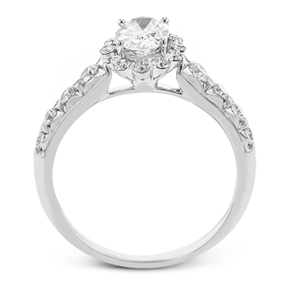 2/5 CTW Oval Diamond Engagement Ring in 14K Gold, 18K Gold & Platinum
