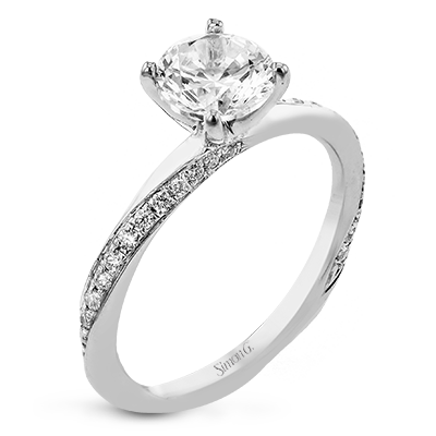 1/6 CTW Round Diamond Semi-Mount Bridal Wedding Set in 14K Gold, 18K Gold & Platinum