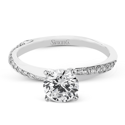 1/6 CTW Round Diamond Semi-Mount Bridal Wedding Set in 14K Gold, 18K Gold & Platinum