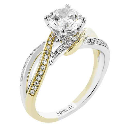 1/4 CTW Diamond Round Engagement Ring in 14K Gold, 18K Gold & Platinum