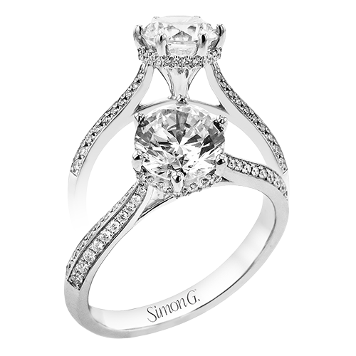 1/5 CTW Round Diamond Engagement Ring in 14K Gold, 18K Gold & Platinum