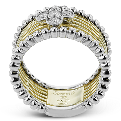 1/4 CTW Diamond Right Hand Ring in 14K Gold & 18K Gold