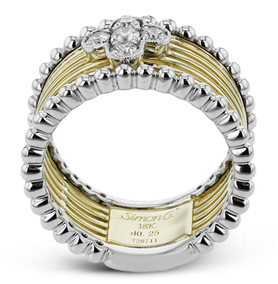 1/4 CTW Diamond Right Hand Ring in 14K Gold & 18K Gold